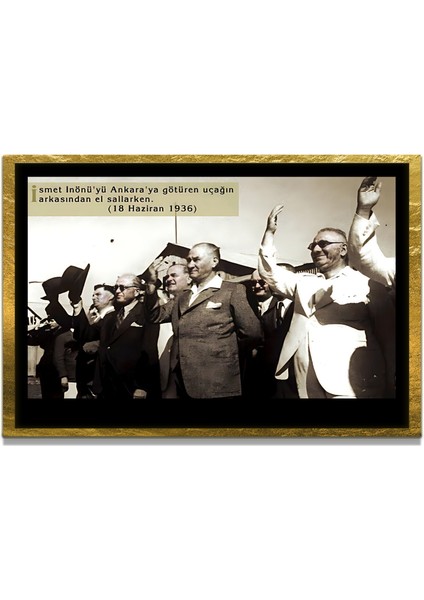 Gazi Mustafa Kemal Atatürk Özel Seri Design Cam Tablo Model: 565