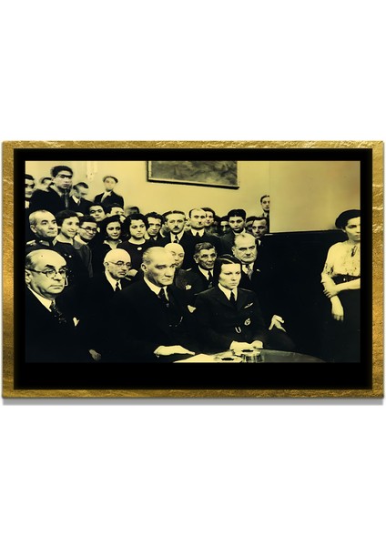 Gazi Mustafa Kemal Atatürk Özel Seri Design Cam Tablo Model: 302