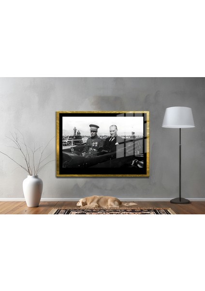 Gazi Mustafa Kemal Atatürk Özel Seri Design Cam Tablo Model: 69