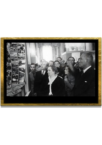 Gazi Mustafa Kemal Atatürk Özel Seri Design Cam Tablo Model: 112