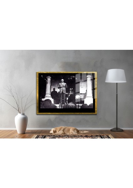 Gazi Mustafa Kemal Atatürk Özel Seri Design Cam Tablo Model: 70