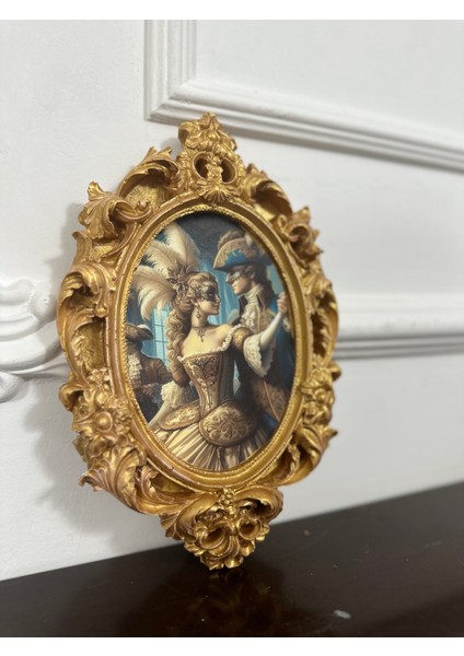 Vintage Tarzı El Yapımı Dekopaj Tablo 26 cm