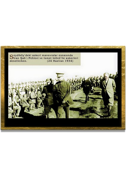 Gazi Mustafa Kemal Atatürk Özel Seri Design Cam Tablo Model: 525