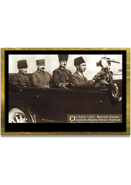 Gazi Mustafa Kemal Atatürk Özel Seri Design Cam Tablo Model: 759