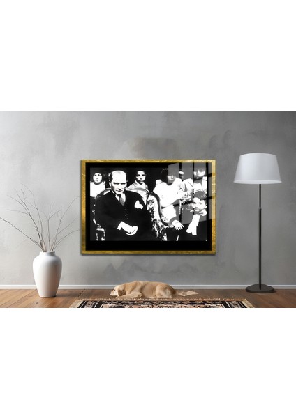 Gazi Mustafa Kemal Atatürk Özel Seri Design Cam Tablo Model: 203