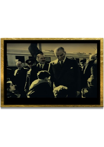 Gazi Mustafa Kemal Atatürk Özel Seri Design Cam Tablo Model: 287