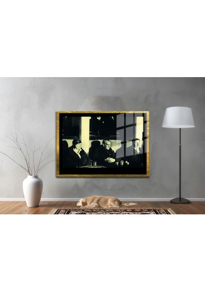 Gazi Mustafa Kemal Atatürk Özel Seri Design Cam Tablo Model: 134