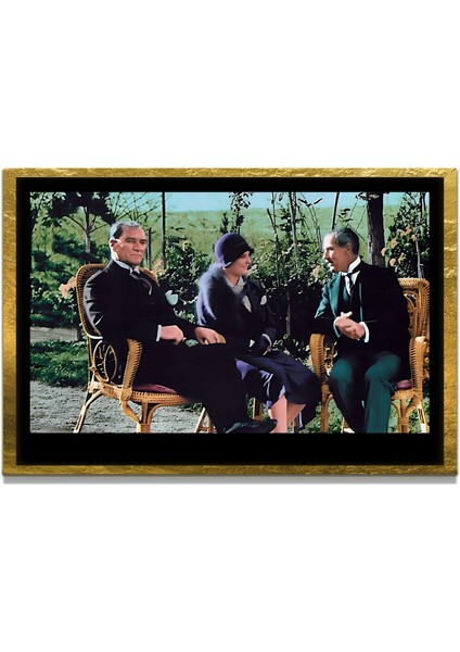 Gazi Mustafa Kemal Atatürk Özel Seri Design Cam Tablo Model: 445