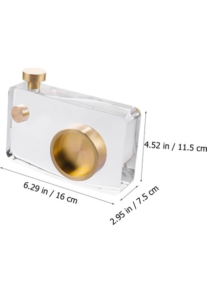 Kristal ve Altın Detaylı Dekoratif Fotoğraf Makinesi fırsatları