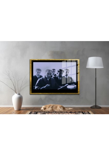 Gazi Mustafa Kemal Atatürk Özel Seri Design Cam Tablo Model: 344