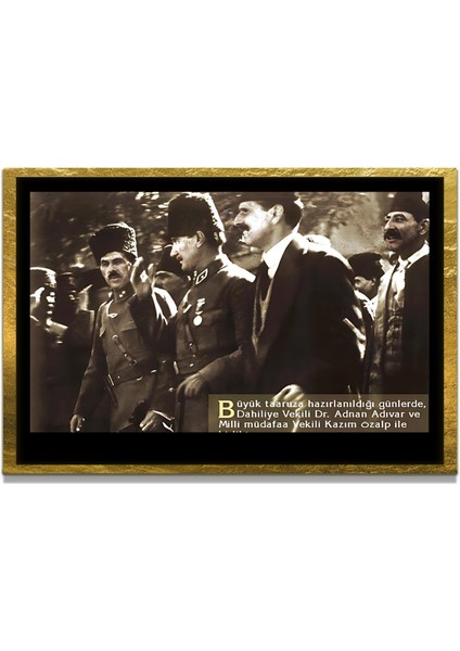 Gazi Mustafa Kemal Atatürk Özel Seri Design Cam Tablo Model: 713