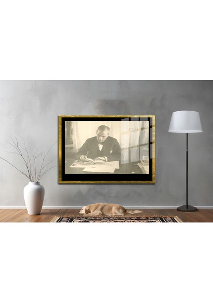 Gazi Mustafa Kemal Atatürk Özel Seri Design Cam Tablo Model: 771