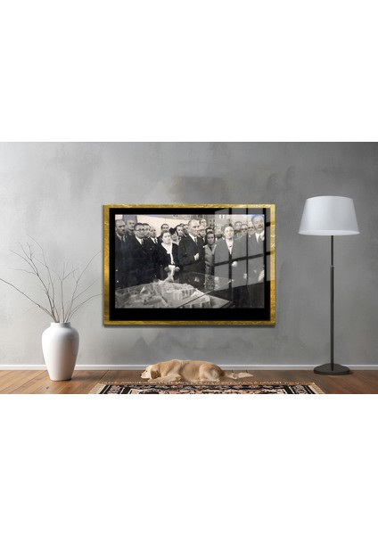 Gazi Mustafa Kemal Atatürk Özel Seri Design Cam Tablo Model: 773