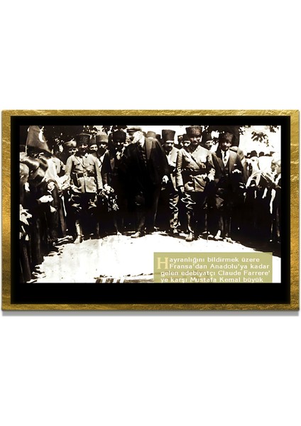 Gazi Mustafa Kemal Atatürk Özel Seri Design Cam Tablo Model: 727