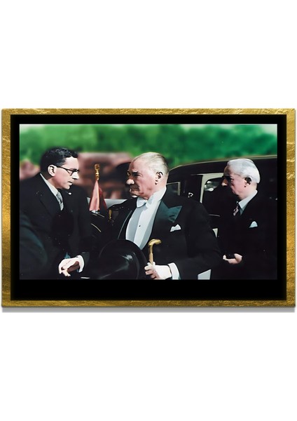Gazi Mustafa Kemal Atatürk Özel Seri Design Cam Tablo Model: 437