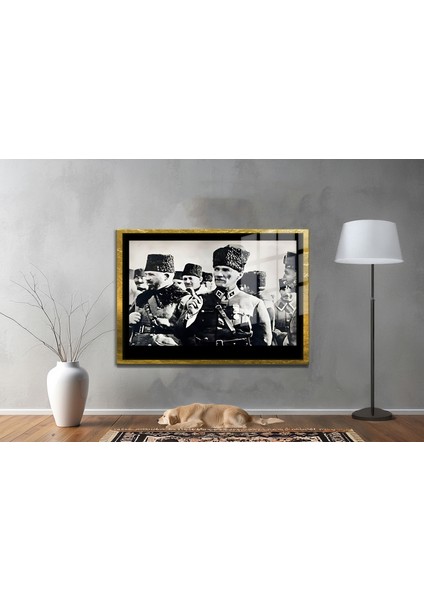 Gazi Mustafa Kemal Atatürk Özel Seri Design Cam Tablo Model: 84