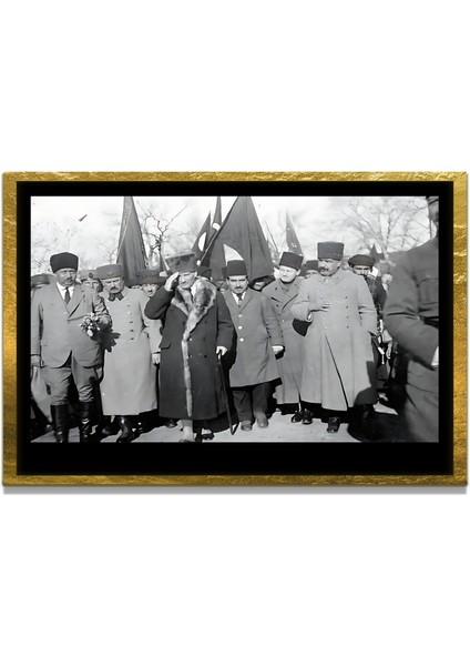 Gazi Mustafa Kemal Atatürk Özel Seri Design Cam Tablo Model: 147