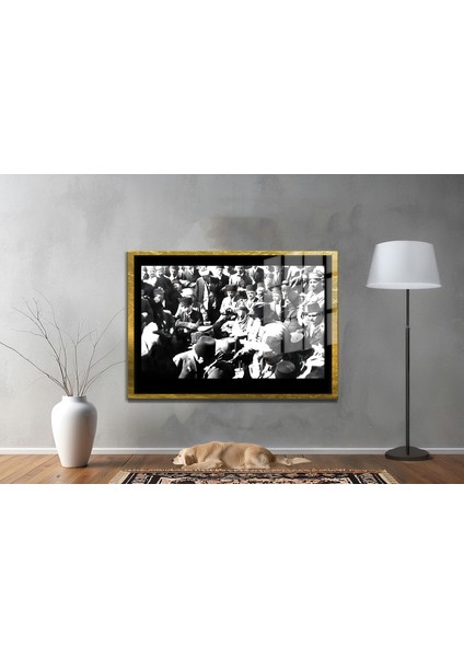 Gazi Mustafa Kemal Atatürk Özel Seri Design Cam Tablo Model: 434