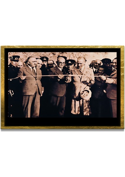 Gazi Mustafa Kemal Atatürk Özel Seri Design Cam Tablo Model: 373