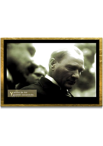 Gazi Mustafa Kemal Atatürk Özel Seri Design Cam Tablo Model: 506