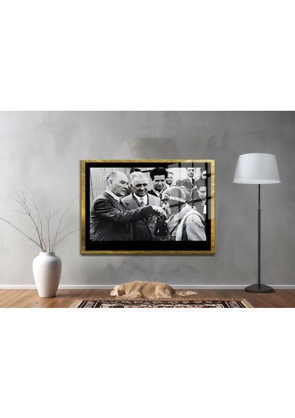 Gazi Mustafa Kemal Atatürk Özel Seri Design Cam Tablo Model: 678