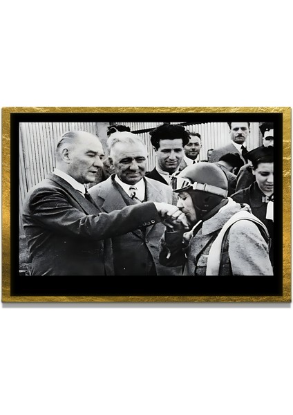 Gazi Mustafa Kemal Atatürk Özel Seri Design Cam Tablo Model: 678