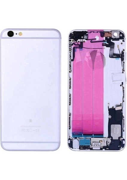 Apple iPhone 6s Plus Ile Uyumlu Dolu Kasa Gümüş