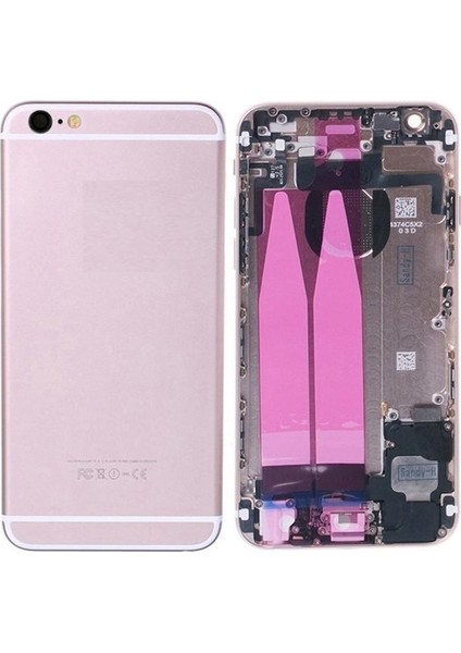 Apple iPhone 6 Ile Uyumlu Dolu Kasa Pembe