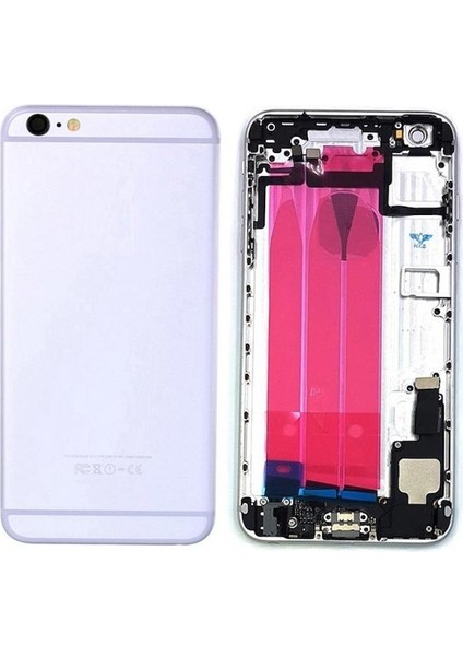 Apple iPhone 6 Plus Ile Uyumlu Dolu Kasa Beyaz