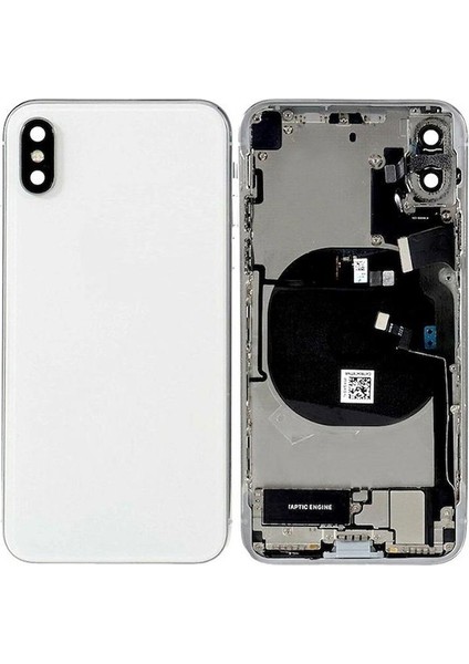 Apple iPhone Xs Max Ile Uyumlu Dolu Kasa Beyaz
