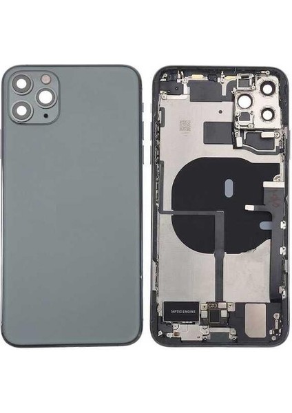 Apple iPhone 11 Pro Ile Uyumlu Dolu Kasa Yeşil