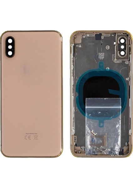Apple iPhone Xs Ile Uyumlu Boş Kasa Altın