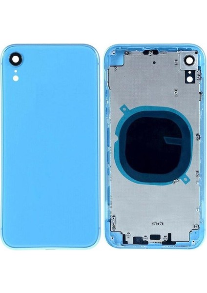 Apple iPhone Xr Ile Uyumlu Boş Kasa Mavi