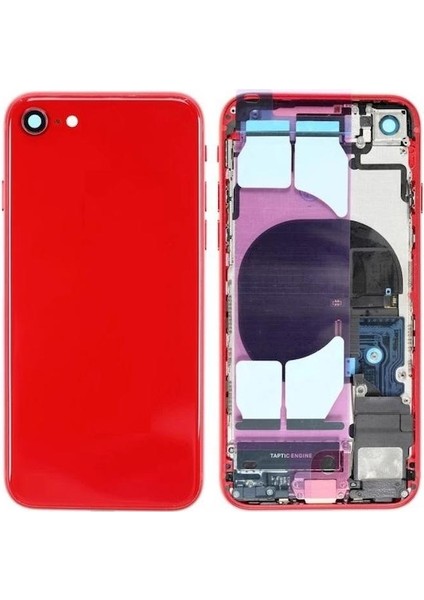 Apple iPhone 8 Ile Uyumlu Dolu Kasa Kırmızı