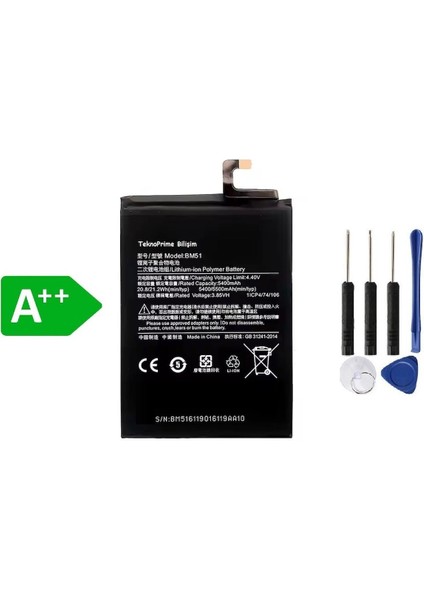 Xiaomi Mi Max 3 BM51 ile Uyumlu Ithal Pil