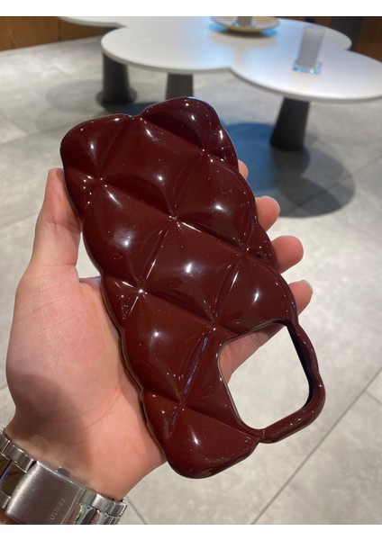 Iphone 14 Pro Max Uyumlu Baklava Desenli Koruyucu Şık Kılıf