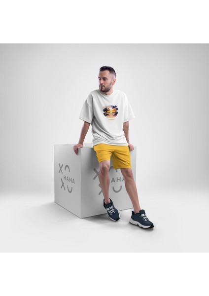 Sunset Baskılı Unisex T-Shirt