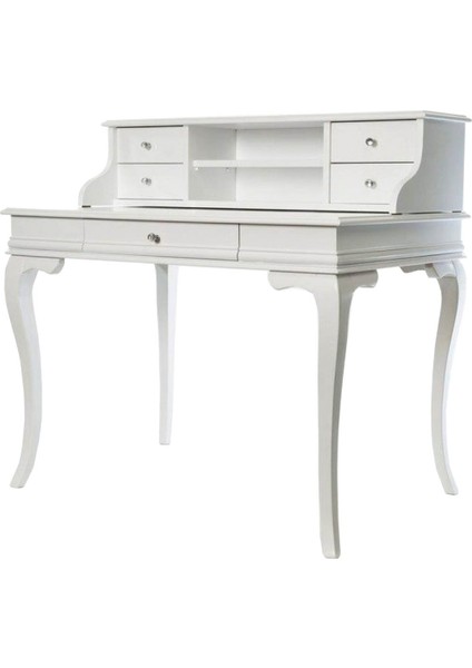 Nostaljik Ahşap Çalışma Masası – 110 cm Beyaz fiyatları