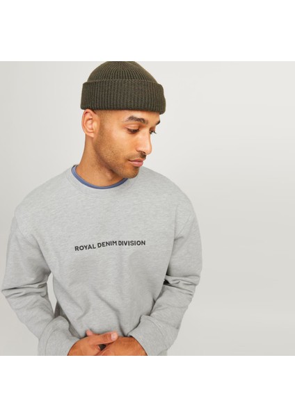Erkek Bisiklet Yaka Rdd Baskılı Sweatshirt - Ryder