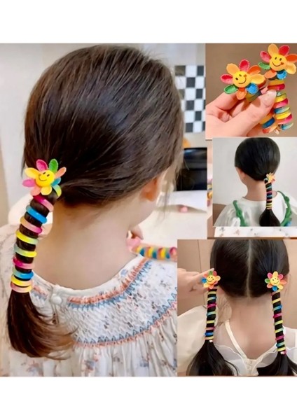 Sevimli Şık Gülen Güneş Spiral Toka 2 Adet