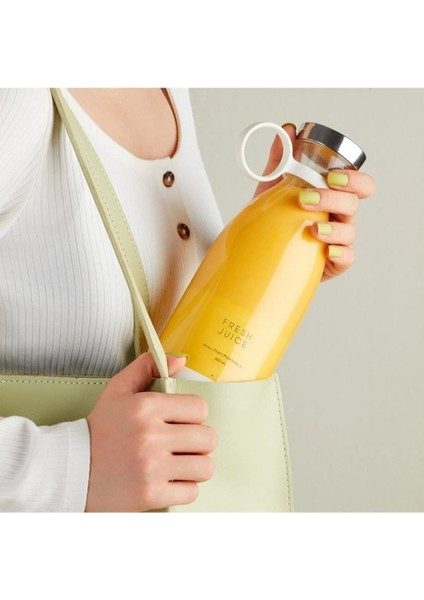 Taşınabilir Mini Şarjlı Blender Kablosuz Şarjlı Mikser Smoothie - Milkshake Shaker 380ML