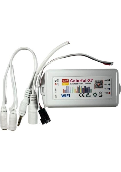 5-24V Tuya Destekli Wifi Kontrollü Pixel LED Kontrol Devresi Müzik Modlu indirimleri