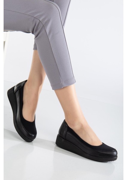 Kadın Günlük Ayakkabı Siyah Streç Ortopedik fiyatları