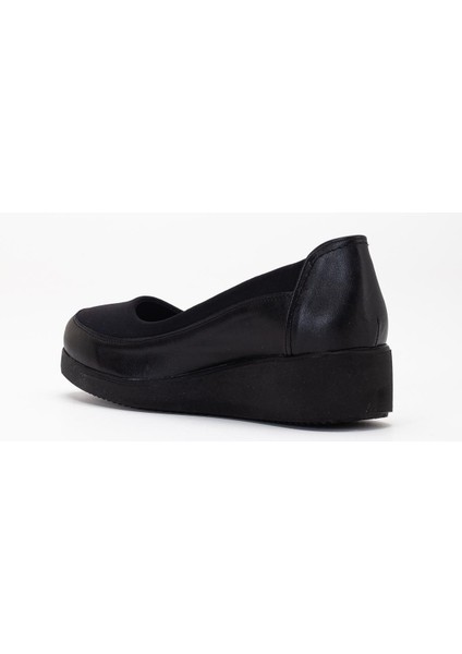 Kadın Günlük Ayakkabı Siyah Streç Ortopedik indirimleri