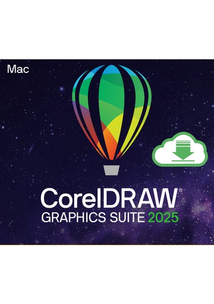 CorelDRAW Graphics Suite 2025 (Mac) - 1 Mac Cihaz Ömür Boyu Abonelik Kodu