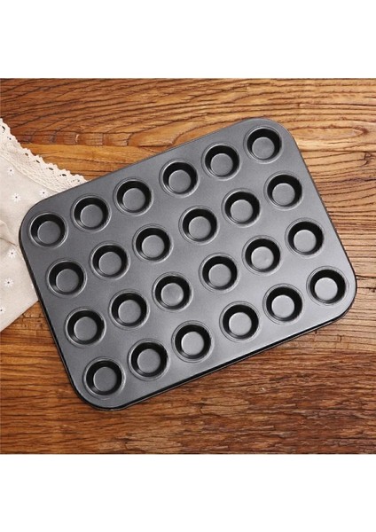 24'lü Çok Amaçlı Kek ve Tartolet Kalıbı, Metal, 1 Parça, Muffin Formu