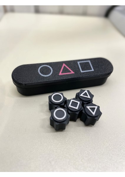 Squid Game Gonggi 5 Taş Özel Siyah Oyun Seti,kutulu, Sesli ve Ağır Taşlı ,black Özel Seri