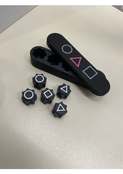 Squid Game Gonggi 5 Taş Özel Siyah Oyun Seti,kutulu, Sesli ve Ağır Taşlı ,black Özel Seri fırsatları