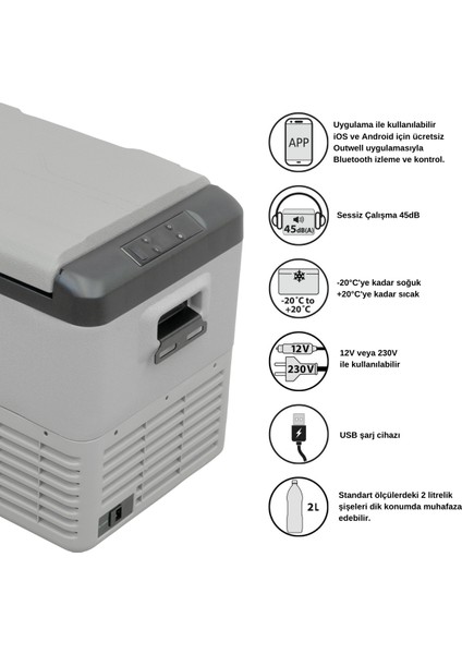 Arctic Chill 50 L Kompresörlü Buz Dolabı modelleri