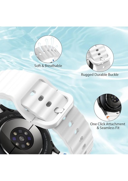 Samsung Galaxy Watch 4 5 6 7 Fe 40 40 44 Classic 42 43 46 47 mm Uyumlu Kavisli Silikon Kordon modelleri